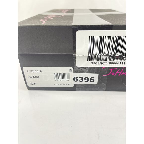 Betsey Johnson Shoes Womens Size 6.5 Black Rhinestone Loafers Studded Pearl Flat - Picture 10 of 11